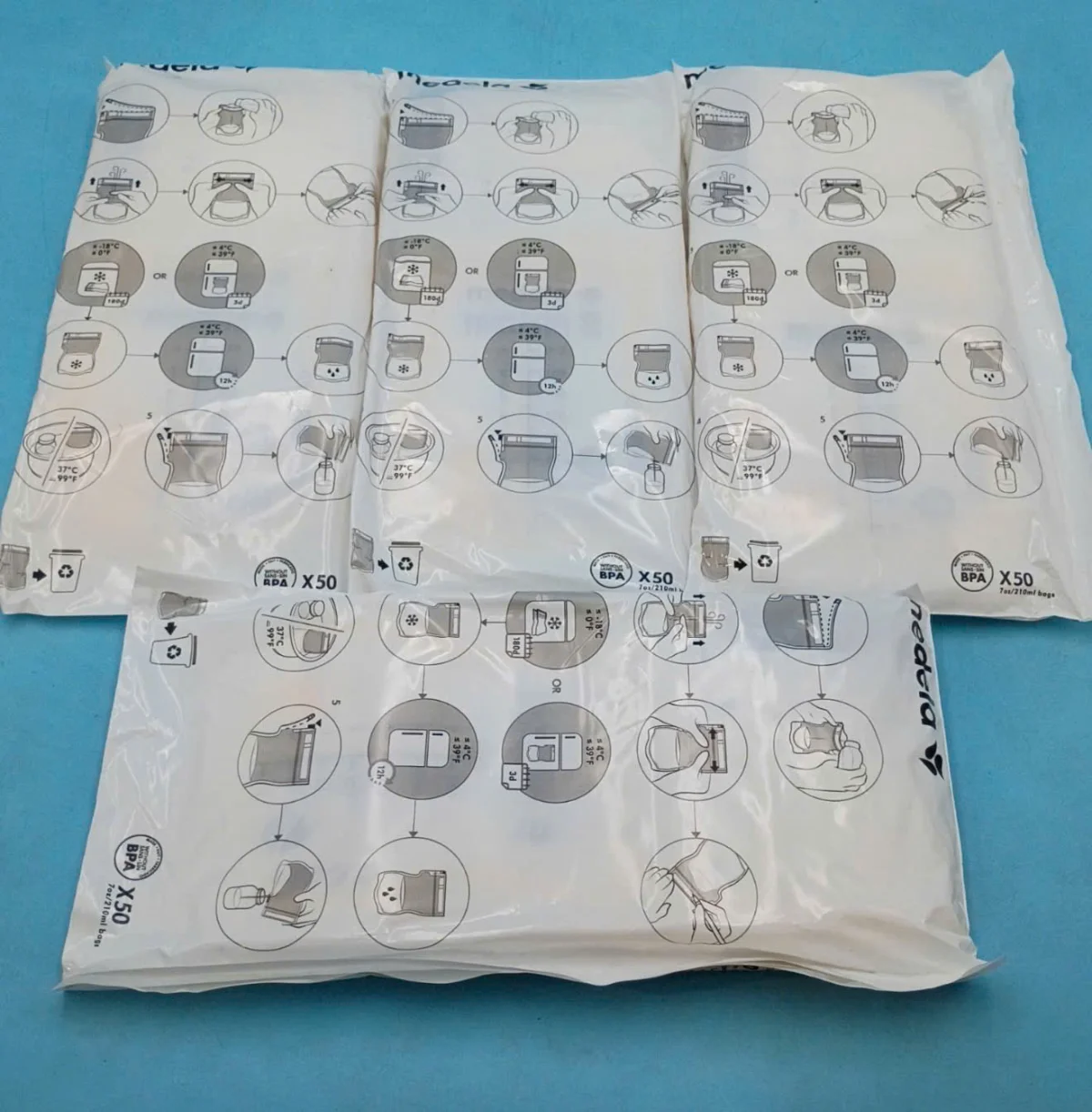 Túi trữ sữa Medela hộp 100 túi 180ml