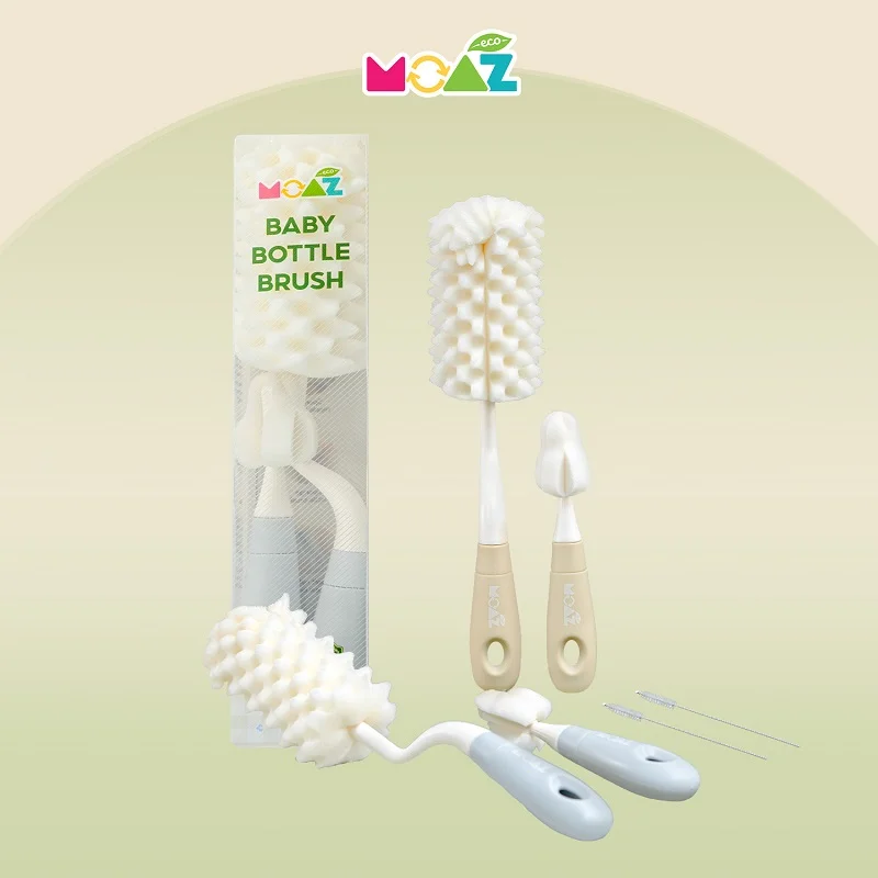 Bộ cọ rửa bình sữa cho bé Moaz Eco