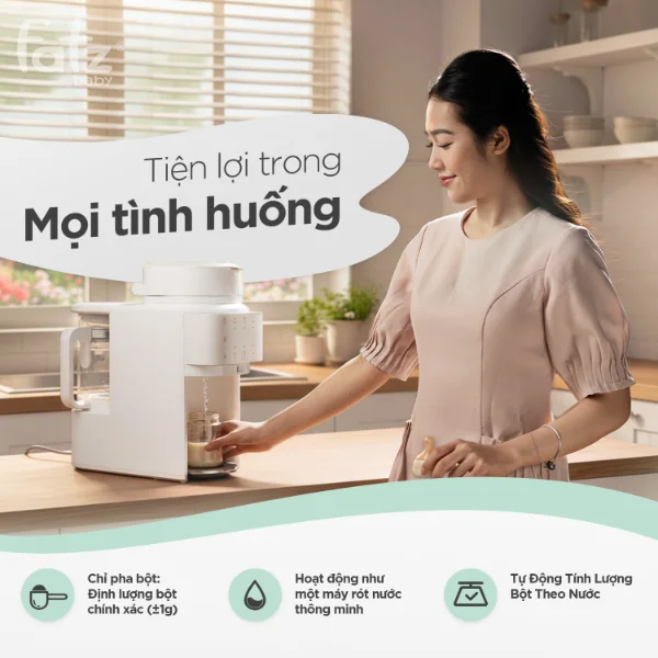 M&aacute;y pha sữa điều chỉnh nhiệt độ th&ocirc;ng minh tự động Fatzbaby Formulus 2 Pro - FB8571BT